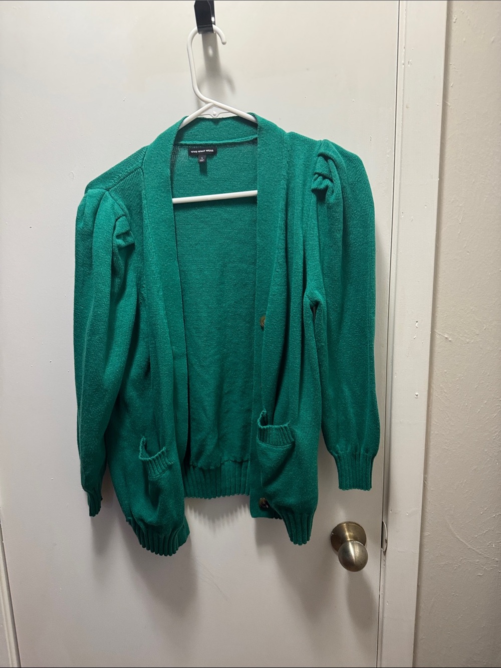 Who What Wear green Open-Front Cardigan Sweater(6)